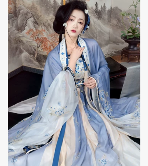 【汉服出租】桔屿原创汉服女唐制诃子裙大袖衫...