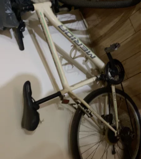 美利达自行车15年的车，车胎今年新换的。（...