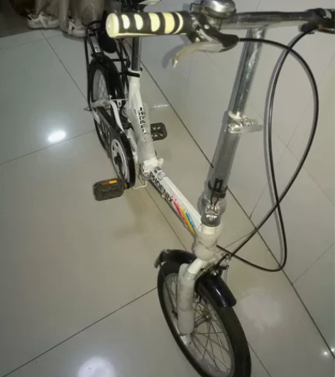 低价转让16寸凤凰折叠自行车,准新车,买来...