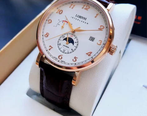 罗宾尼手表男全自动防水机械表时尚简约休闲2...