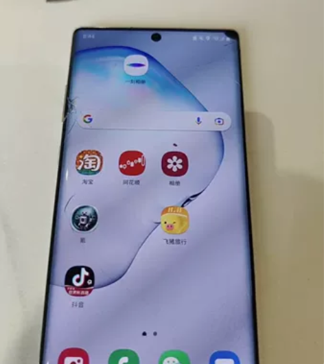三星note10+   外屏破了，美版，右...
