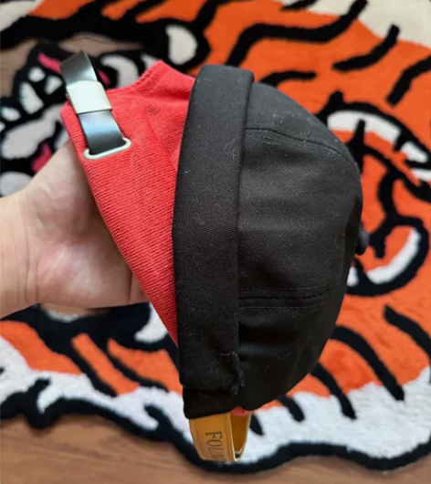 帽子 两顶瓜皮帽 黑色/浅红可调节 感兴趣...