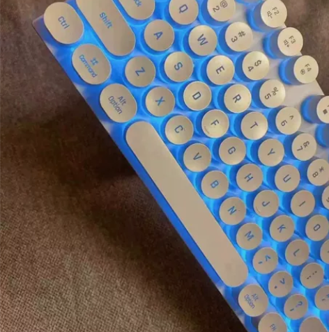 键盘鼠标套装发光朋克机械手感键盘家用电脑笔...