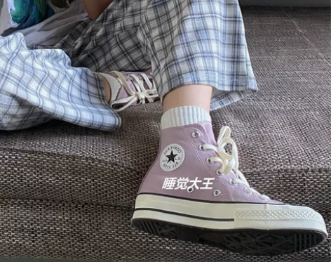 Converse匡威1970s新款雾霾粉紫...