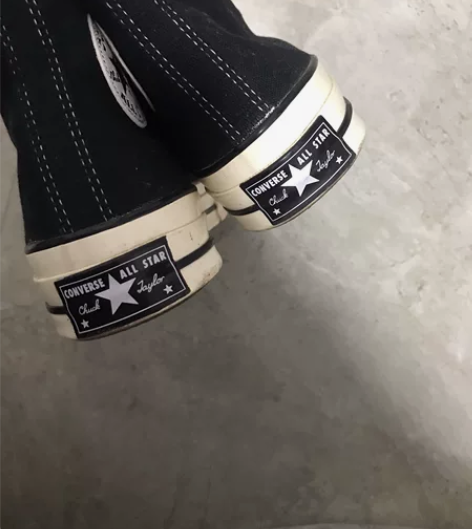 匡威1970s 落叶黄色 银色烫花 和黑色...