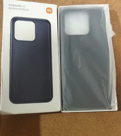 小米（MI）液态硅胶亲肤保护壳  黑色 实...