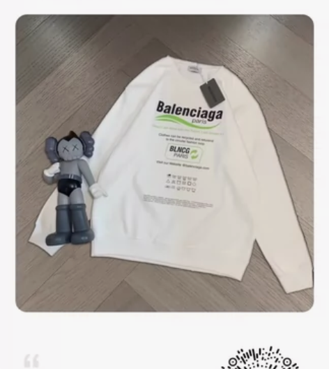 巴黎世家海浪加绒卫衣 巴黎世家balenc...