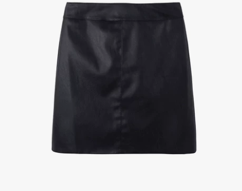 黑色皮裙半身裙女2022秋冬新款高腰棕色A...