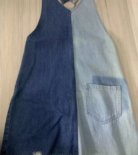 H##amp；amp；M牛仔背带裙 36码...