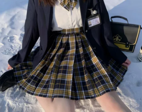 中牌制服馆 绀金格原创正统JK制服裙格裙现...