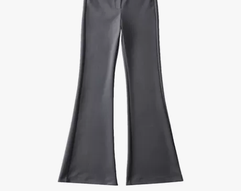 欧美超模腿修身弹力微喇裤显瘦大长腿微喇叭裤...