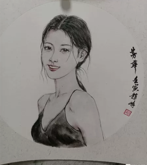 巧笑倩兮 题材人物画年代当代性质原创尺寸/...