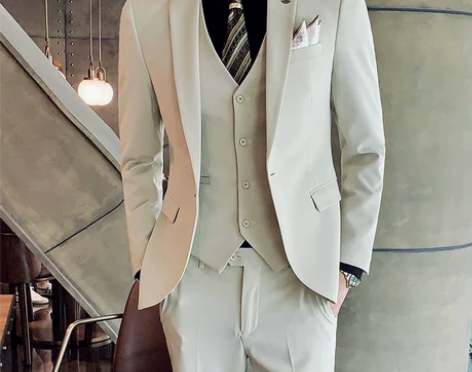 西服套装男士伴郎团韩版新郎结婚礼服商务休闲...