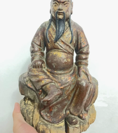 佛像  明代木雕  木佛 明清佛像 关公 ...