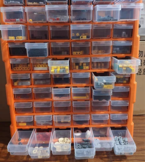 零件收纳箱螺丝收纳盒塑料零件盒分类柜组合式...