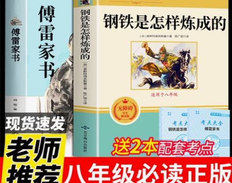 傅雷家书和钢铁是怎样炼成的必读正版原著初