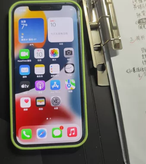 苹果12紫色128电池92无拆修,21年中...