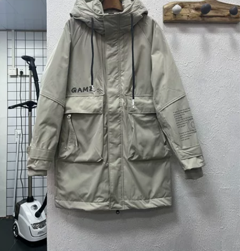 全新吊牌在，男士缩写品牌男士M码米灰色中长...