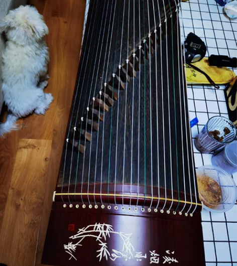 古筝，买太大了长度1.3米，润扬，用了一次...
