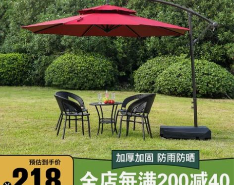 雨伞遮阳伞户外庭院伞 摆摊太阳伞商用罗马伞...