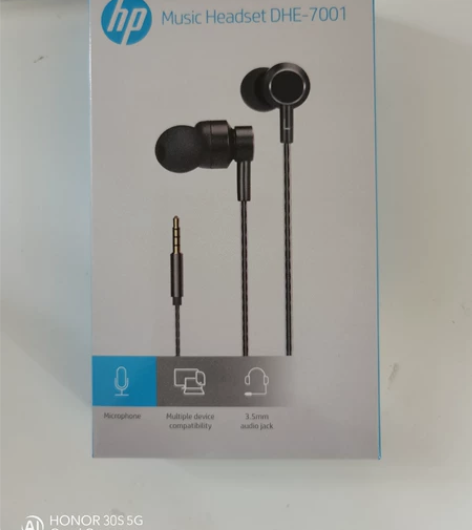 惠普原装经典耳机DHE—7001入耳式有线...