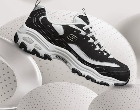 Skechers斯凯奇经典款黑白熊猫鞋Dl...