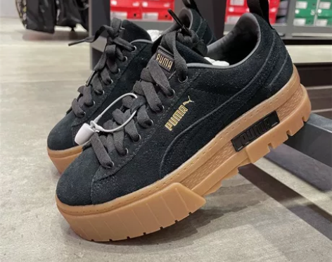 彪马Puma Mayze女子翻毛皮厚底增高...