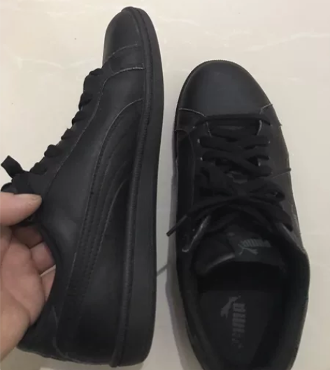 正品彪马黑色小板鞋 41码内长265厘米彪...