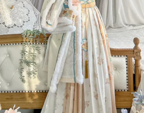 南有栀兮原创汉服女云疏郡主宋制袄百褶裙交领...