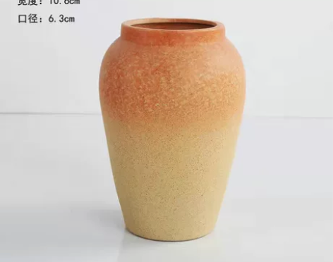 中式陶瓷花瓶摆件客厅假花插花新中式玄关装饰...