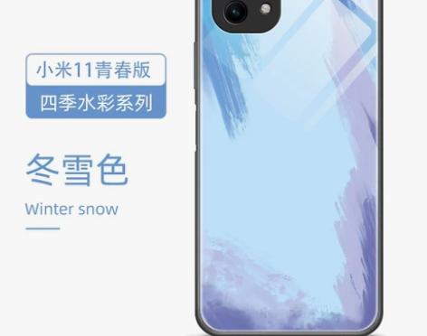 小米11青春版手机壳小米11保护壳玻璃硅胶...