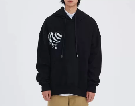 CPAURA斑马爱心卫衣男潮牌潮流休闲情侣...