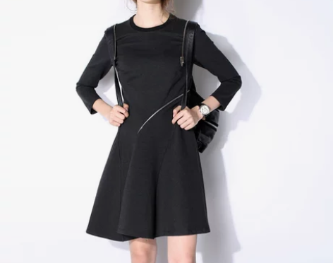 [转卖]限】时*尚运动风 弧度拉链拼接 七...