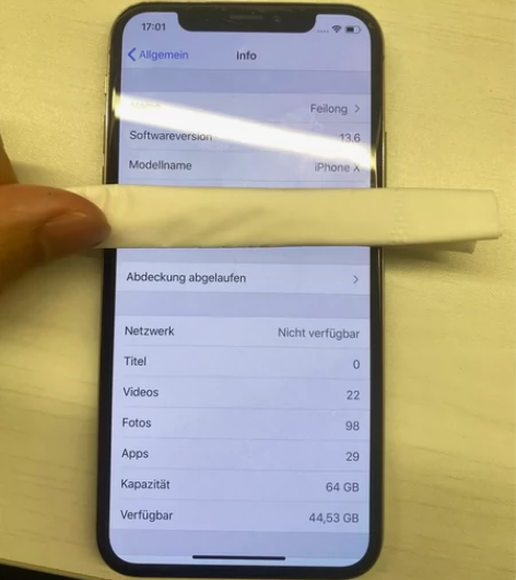 iphone X 成色如图，换过电池，机子...