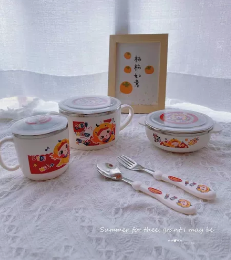 #Didinika不锈钢辅食套装 与每天密...