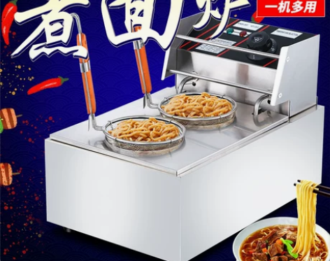 魅厨台式电热煮面炉商用电煮面锅不锈钢双头煮...