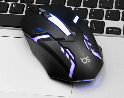 电脑鼠标有线游戏鼠标宏吃鸡鼠标USB静音发...