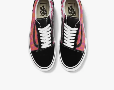 VANS OLD SKOOL 黑红不规则低...
