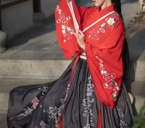 【花醉】曹州莘月原创汉服女正品交领齐腰襦裙...