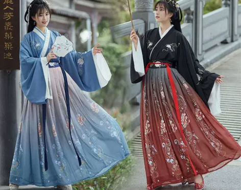 汉服女中国风正品原创夏季魏晋齐腰交领超仙白...