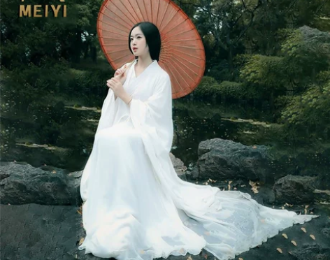 夏季魏晋白色汉服女拖尾日常中国风超仙齐腰襦...