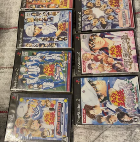 ps2原装游戏光盘，网球王子系列打包出售！...