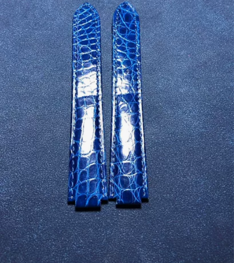 特价卡 地亚蓝气球鳄鱼皮表带手表带 美洲鳄...