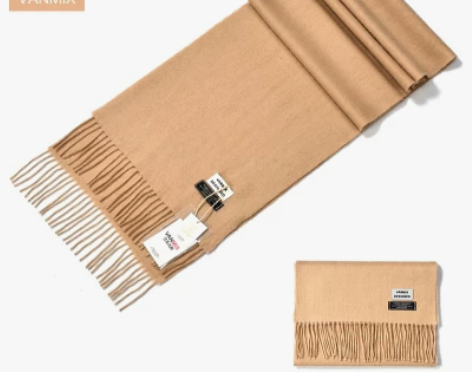 VANMIX澳洲羊羔毛围巾2020男女秋冬...