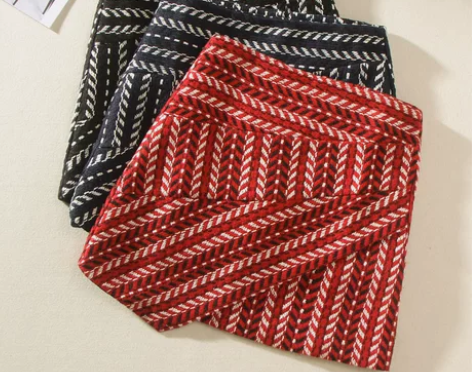 毛呢短裙女秋冬2019新款包臀裙a字裙韩版...