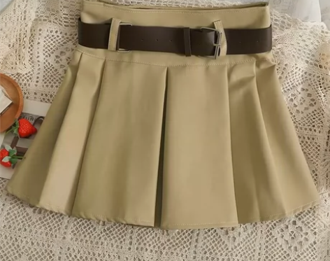 皮裙百褶裙，S仅试穿 闲置不退换喔