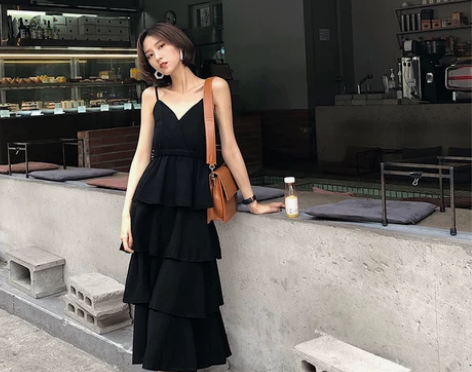 巴厘岛沙滩裙女夏季蛋糕裙三亚海边度假超仙的...