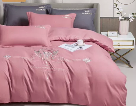 【亏本价清仓】全新罗马棉四件套刺绣可爱风四...