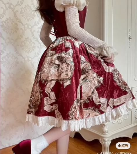 收古董人偶分体套装S/M 红黑都可 只收全...