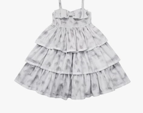 虎斑猫大小姐银白三段jsk包邮 全新未试穿...